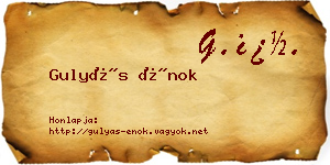 Gulyás Énok névjegykártya